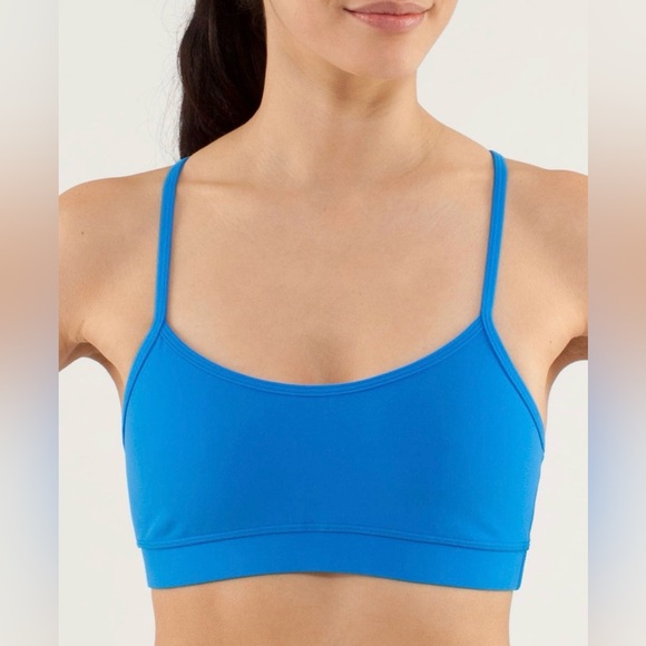 lululemon athletica Other - Lululemon Athletica Flow Y Bra IV Beaming Blue Sz XXS Light Support Sports Bra